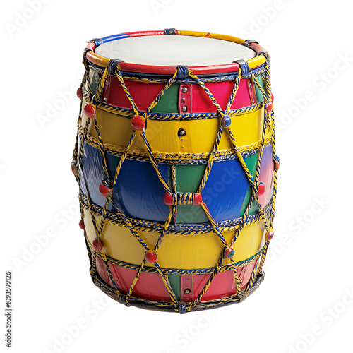 A colorful Drum Dhol