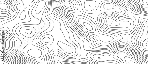  Abstract white wave paper curved reliefs background design. The black on white contours topography stylized relief diagram line wave carve pattern background.
