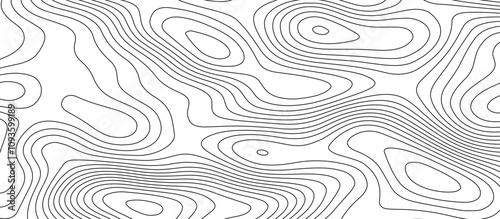  Abstract white wave paper curved reliefs background design. The black on white contours topography stylized relief diagram line wave carve pattern background.