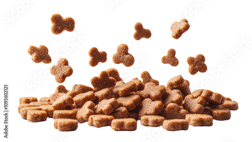 Dog or cat food isolated on transparent background, cutout. Pet food.