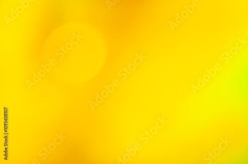 Bright yellow abstract background with smooth gradient and soft bokeh effects
