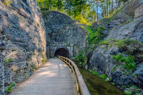 old stone tunnel 