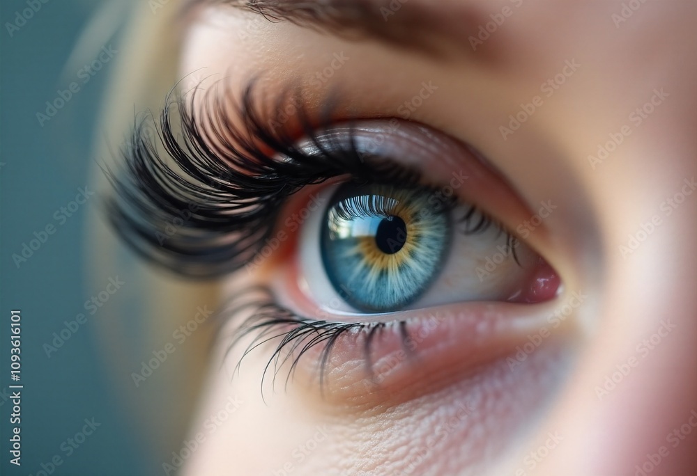 Fototapeta premium Girl's eye close-up