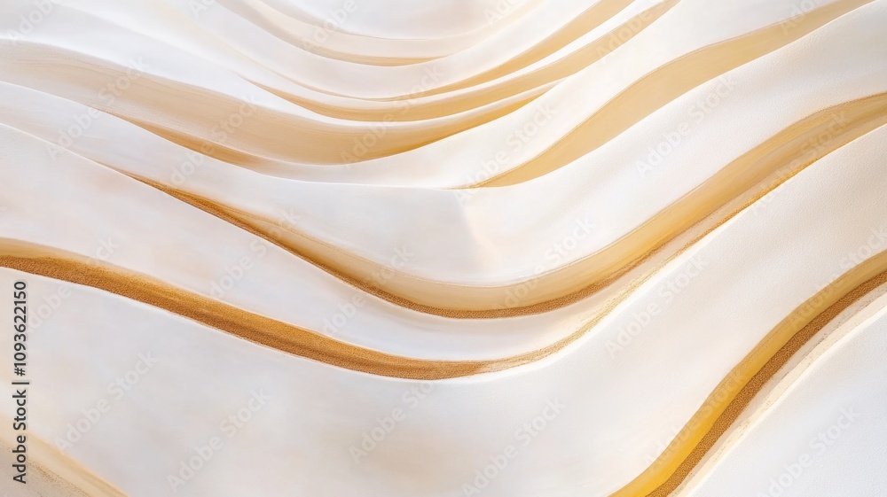 Obraz premium Abstract golden sand waves with elegant flowing patterns