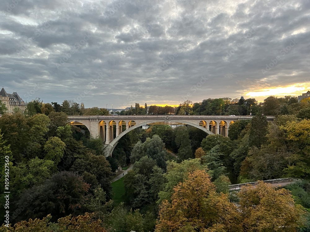 old bridge over the valley