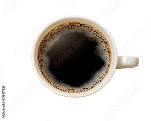 a cup of coffee with foam