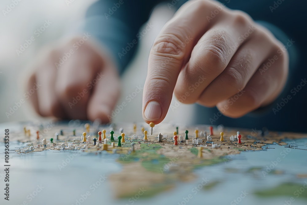 World map with pins marking famous travel destinations, showcasing popular spots across the globe, perfect for travellers or those planning their next adventure. World map with pins marking famous travel destinations, showcasing popular spots across the globe, perfect for travellers or those planning their next adventure.
