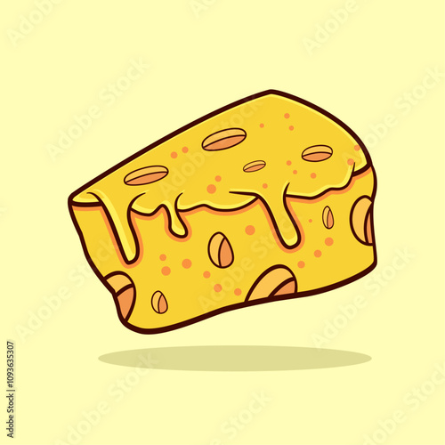 Cheese vector graphic design icon