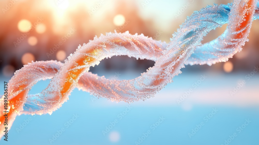 Frozen Iridescent Twisting Ribbons with Highlights Frozen Iridescent Twisting Ribbons with Highlights