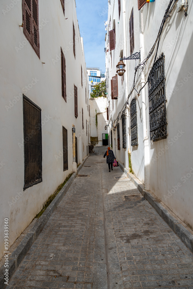 Fototapeta premium The streets in Tangier, Morocco