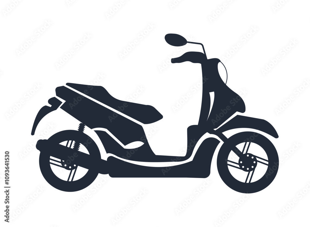 Fototapeta premium motorcycle transportation silhouette