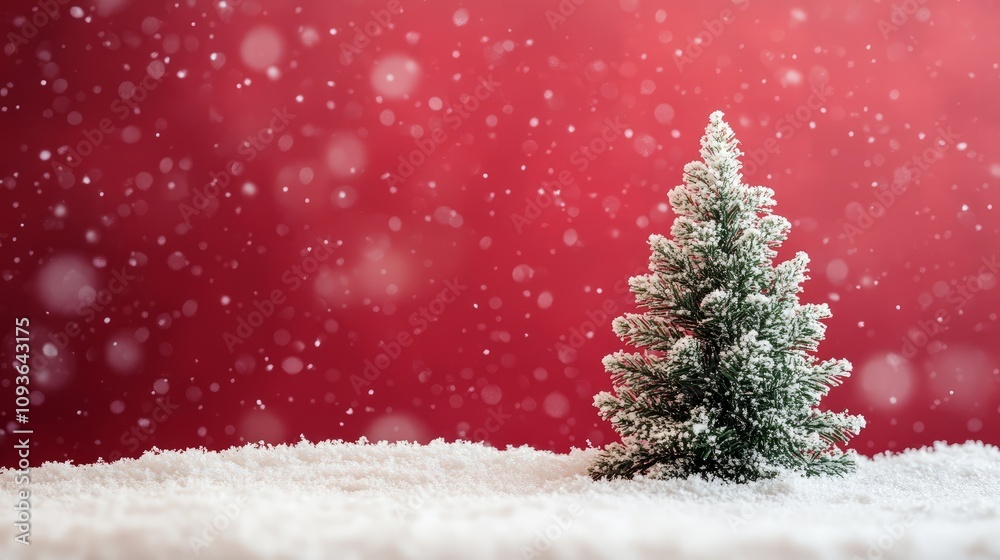 background of snowdrifts and a Christmas tree with space for text background of snowdrifts and a Christmas tree with space for text