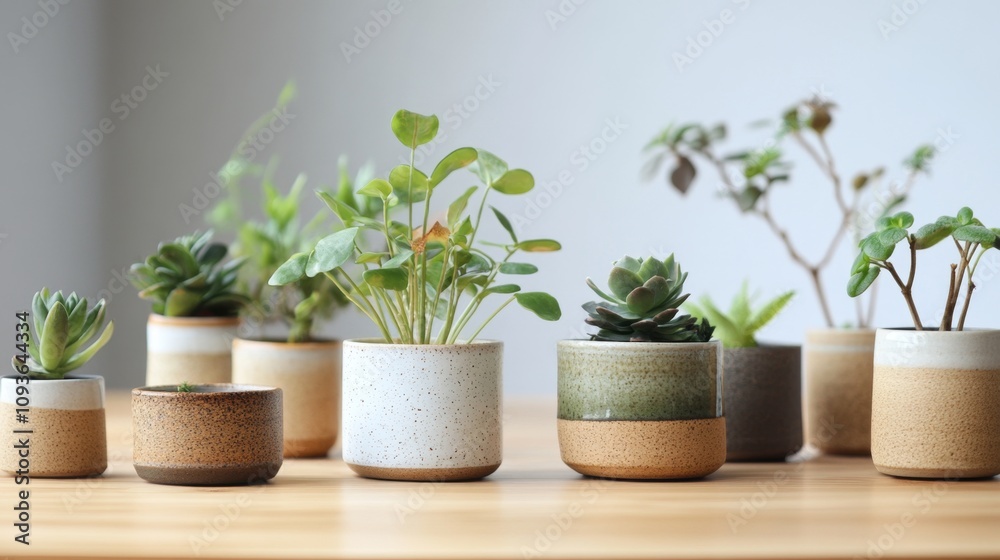 Charming Ceramic Planters with Indoor Plants Charming Ceramic Planters with Indoor Plants