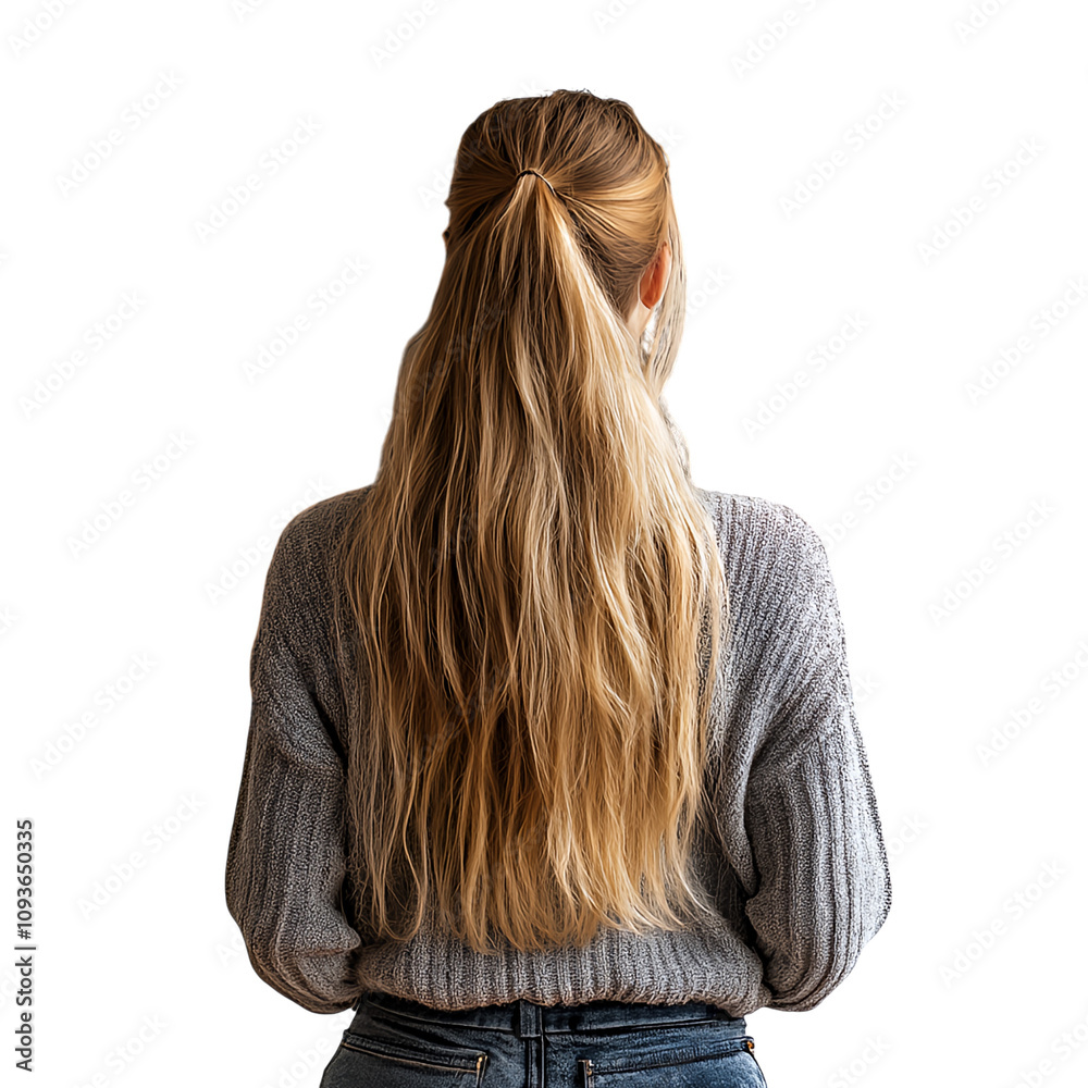 Naklejka premium view of a woman