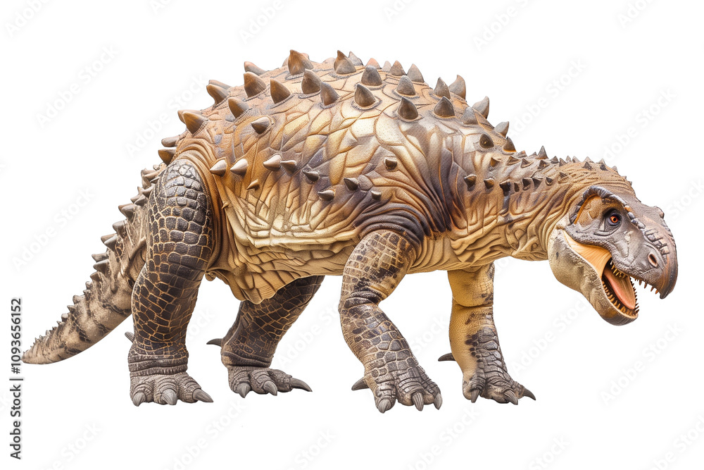Obraz premium Ankylosaurs is a herbivore genus of armored dinosaur, that lived during the Late Cretaceous period.