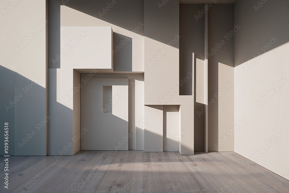 Sophisticated Minimalist 3D Designs Featuring Gentle Shadow Aesthetics Sophisticated Minimalist 3D Designs Featuring Gentle Shadow Aesthetics