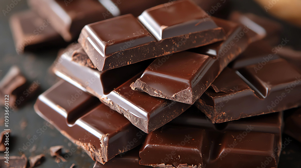 close up of chocolate pieces
close up of chocolate pieces