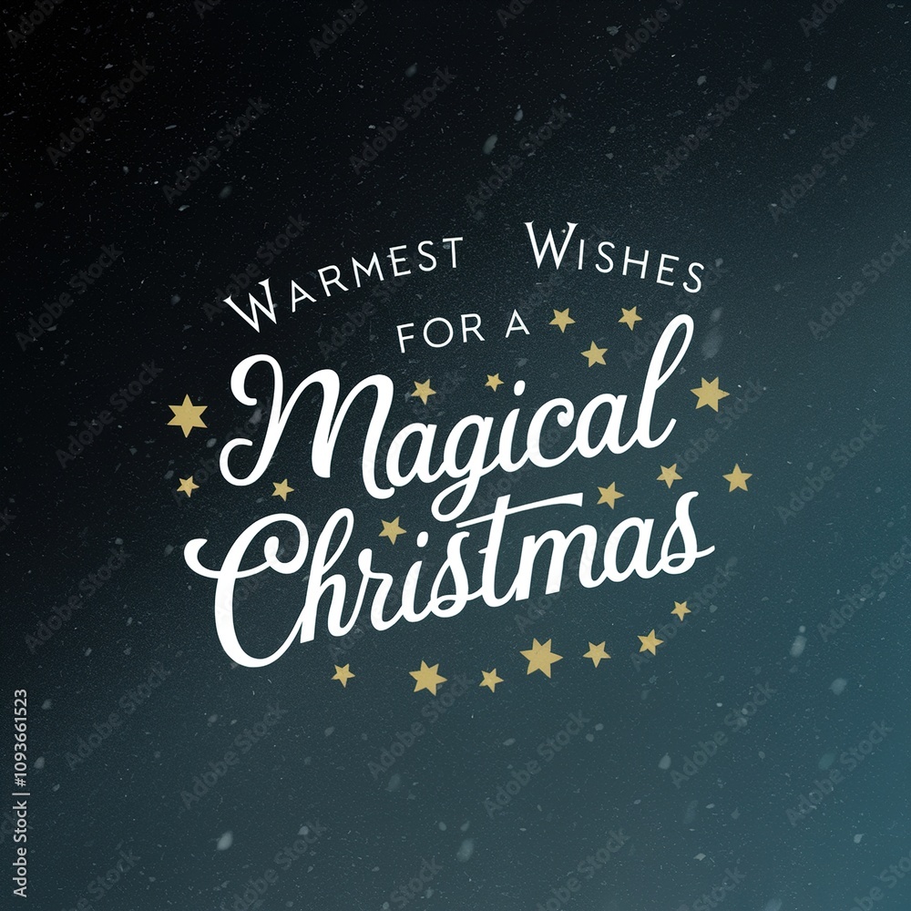 Christmas card - warmest wishes for a magical Christmas Christmas card - warmest wishes for a magical Christmas