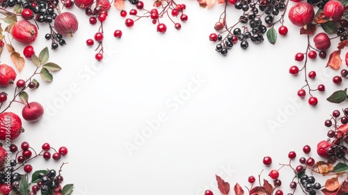 Merry Christmas and Happy Holidays greeting card, frame, banner. New Year.