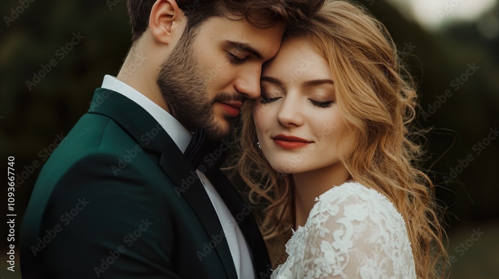 Couple embracing intimacy bond concept. Intimate Embrace of a Couple with Eyes Closed Couple embracing intimacy bond concept. Intimate Embrace of a Couple with Eyes Closed
