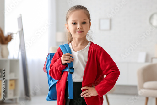Smiling little girl with a ...