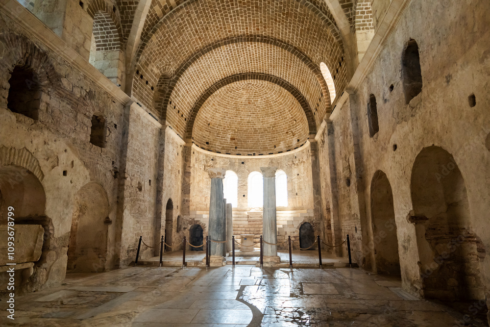 Obraz premium St Nicholas Church, Santa Claus Church, in Demre, Turkey. It is a historic East Roman basilica church of ancient city Myra.