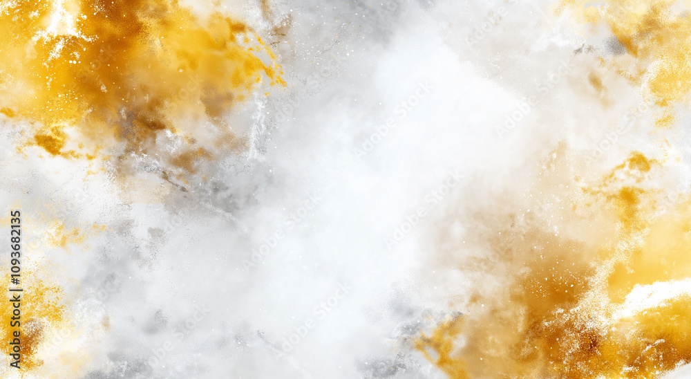 A yellow and white background with a lot of white and yellow specks A yellow and white background with a lot of white and yellow specks