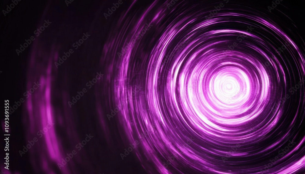 Abstract Swirling Purple Light Pattern with a Bright Center Abstract Swirling Purple Light Pattern with a Bright Center