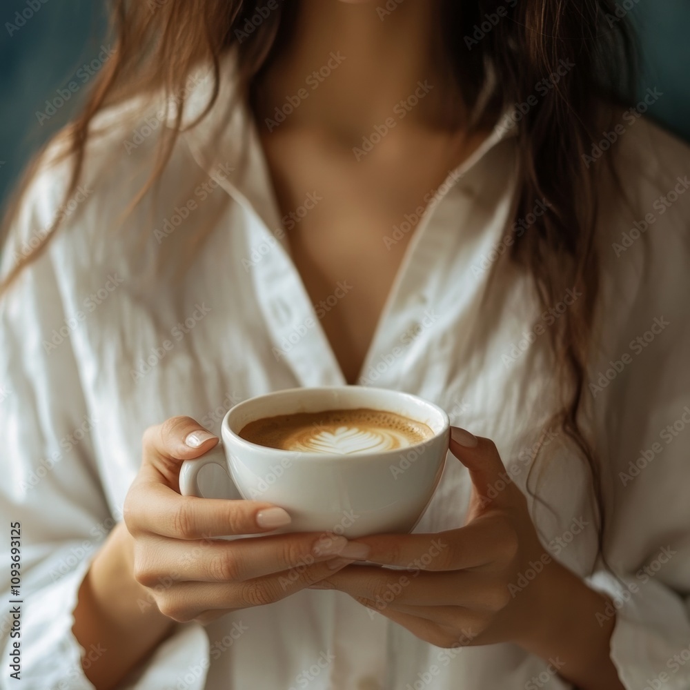 Coffee break for young woman. Coffee break for young woman.