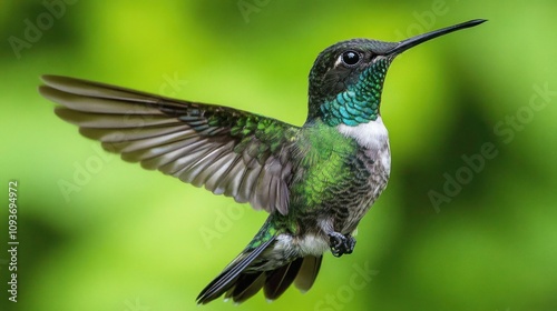 Magnificent Hummingbird in Flight: A Vibrant Jewel of Nature