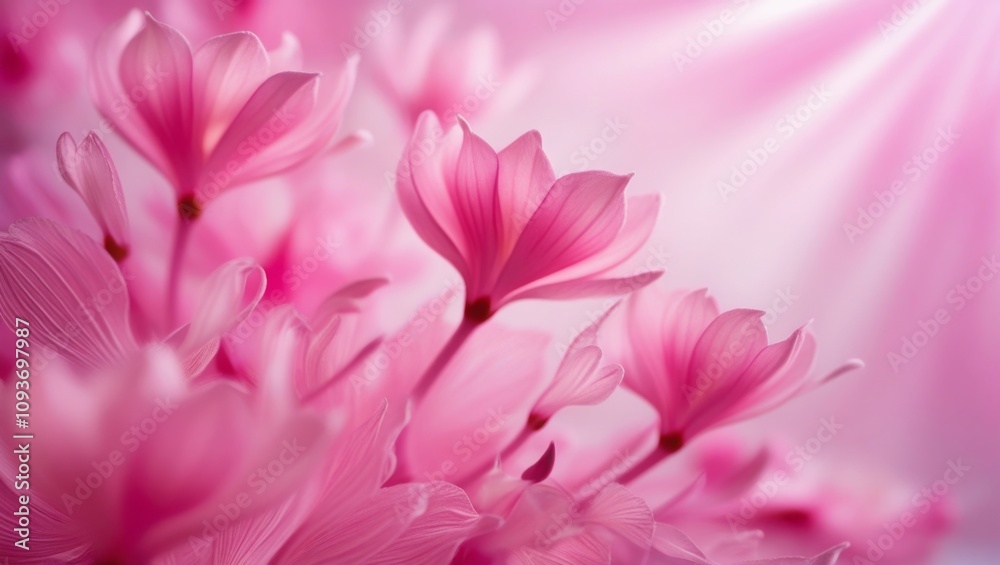 Obraz premium A series of colors in pink shades. Abstract floral background.