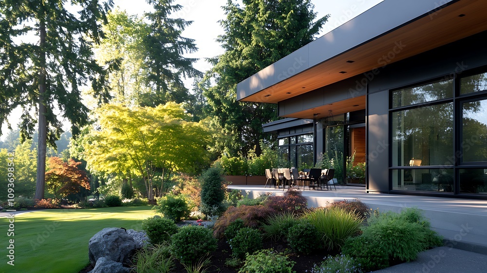 Naklejka premium house in the garden