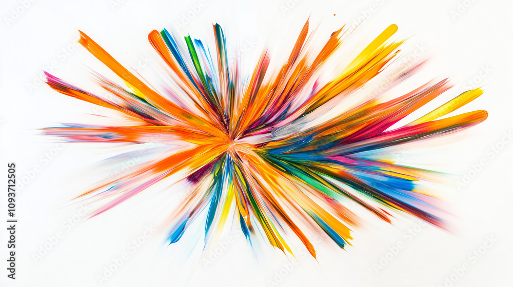 Vivid Rainbow Paint Splash in Motion, Featuring Multicolored Strokes and High-Resolution Details on a White Background, Perfect for Creative, Artistic, and Design Applications
Vivid Rainbow Paint Splash in Motion, Featuring Multicolored Strokes and High-Resolution Details on a White Background, Perfect for Creative, Artistic, and Design Applications