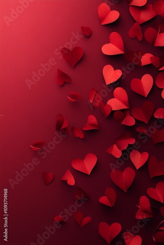 modern minimalistic mobile wallpaper for valentines day in burgundy color