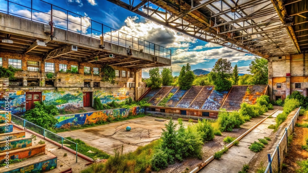 Urban Exploration of Abandoned Sports Facilities in Denver, Capturing the Essence of Urban Decay and Nostalgia for a Renowned Football Team's Heritage Urban Exploration of Abandoned Sports Facilities in Denver, Capturing the Essence of Urban Decay and Nostalgia for a Renowned Football Team's Heritage