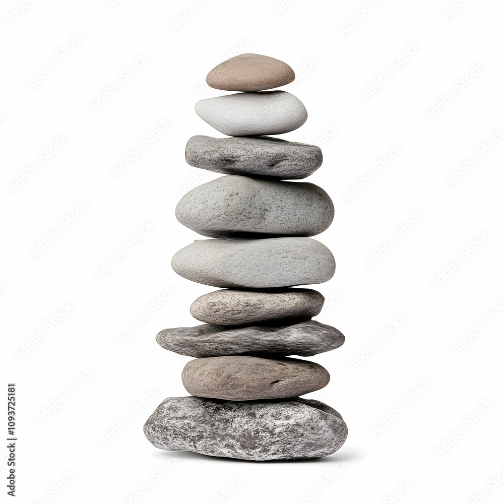 Balanced Tower of Stones Representing Serenity and Harmony in Nature, Perfect for Wellness, Meditation, and Relaxation Themes Balanced Tower of Stones Representing Serenity and Harmony in Nature, Perfect for Wellness, Meditation, and Relaxation Themes