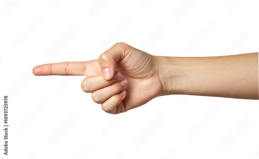Female hand isolated on a white background. Female hand isolated on a white background.