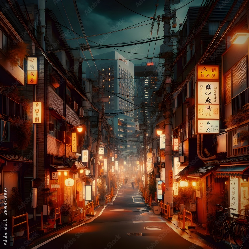 Fototapeta premium Japan in The Night
