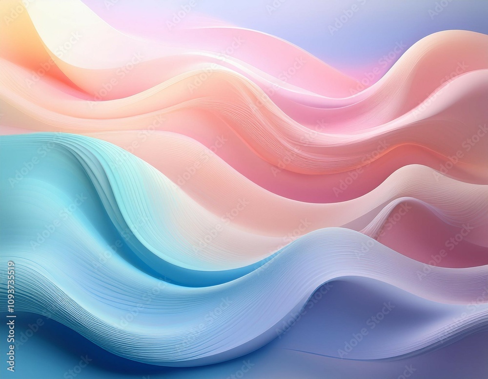 Fototapeta premium gentle softness background with a smooth pastel gradient and a serene calming effect