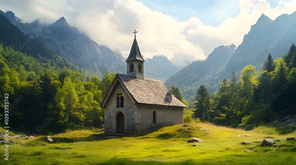 A charming old chapel peacefully situated in a remote location A charming old chapel peacefully situated in a remote location