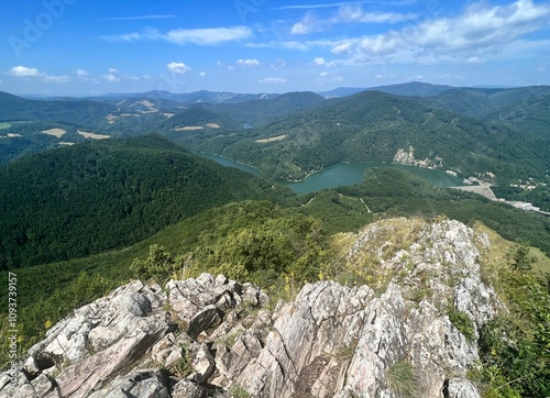 view from Sivec mountain to the surroundings of the Ružín dam photo