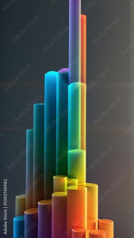 Real-Time 3D Bar Graph Data Visualization