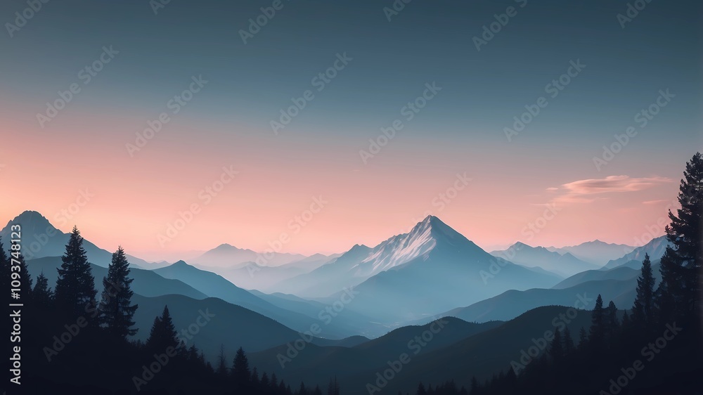 Obraz premium 4K Minimalist Wallpaper, Computer Background, Desktop Wallpaper