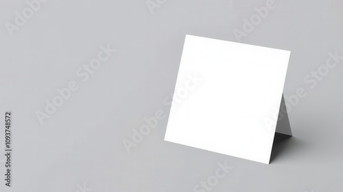 Blank white tent card mockup for branding design presentation, mock up, presentation