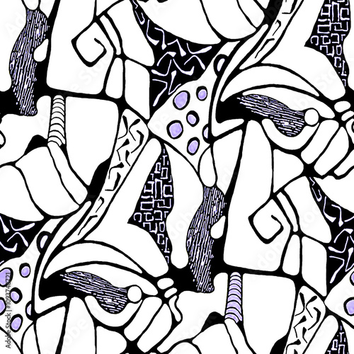 Dynamic Abstract Digital Effects in Patterns and Textures