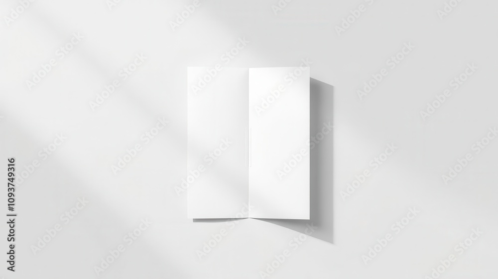 Folder die cut mock up template vector with realistic shadows and highlights, suitable for showcasing design mockups or branding presentations, design, presentation Folder die cut mock up template vector with realistic shadows and highlights, suitable for showcasing design mockups or branding presentations, design, presentation