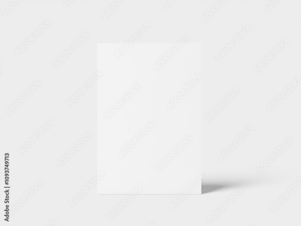 Isolated flyer mockup on a white background with shadows, marketing, mock-up Isolated flyer mockup on a white background with shadows, marketing, mock-up