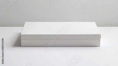 A sleek rectangular luxury box with soft velvet lining, partially open, on a white background