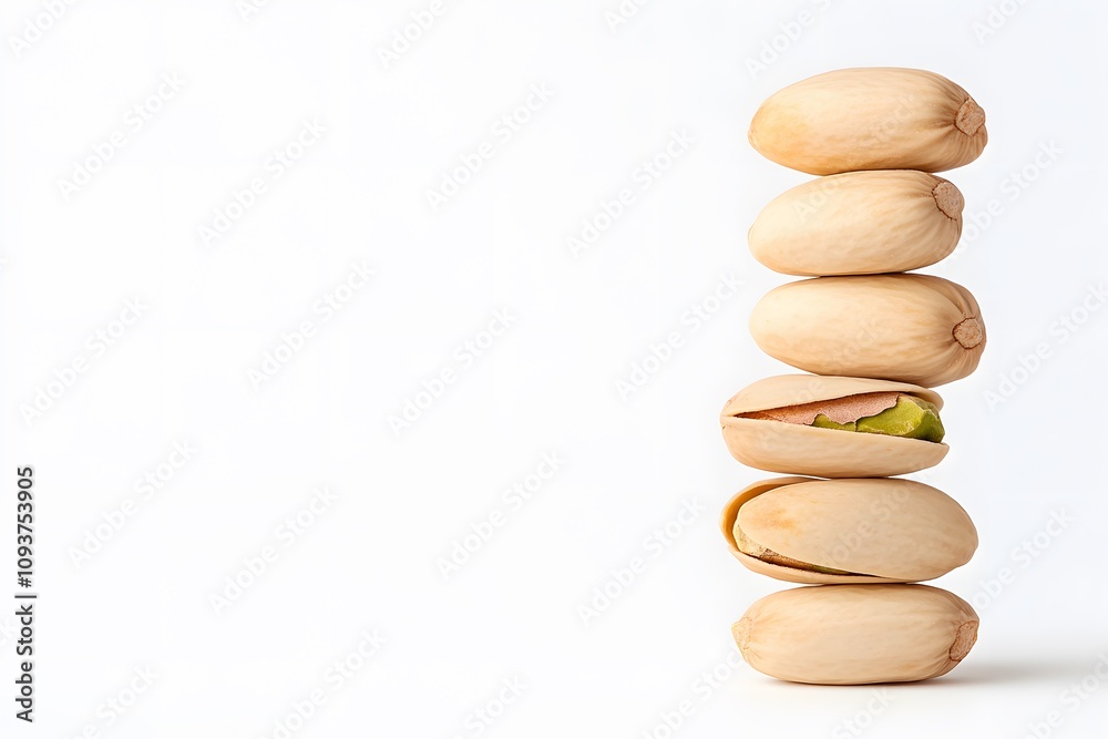 Stack of Shelled Pistachios in Light Green and Beige – Healthy Snack, Nutty Delight, and Natural Food Stack of Shelled Pistachios in Light Green and Beige – Healthy Snack, Nutty Delight, and Natural Food