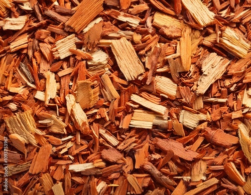 Wallpaper Mural pile of woodchips, small chips and sticks of wood closeup texture macro Torontodigital.ca